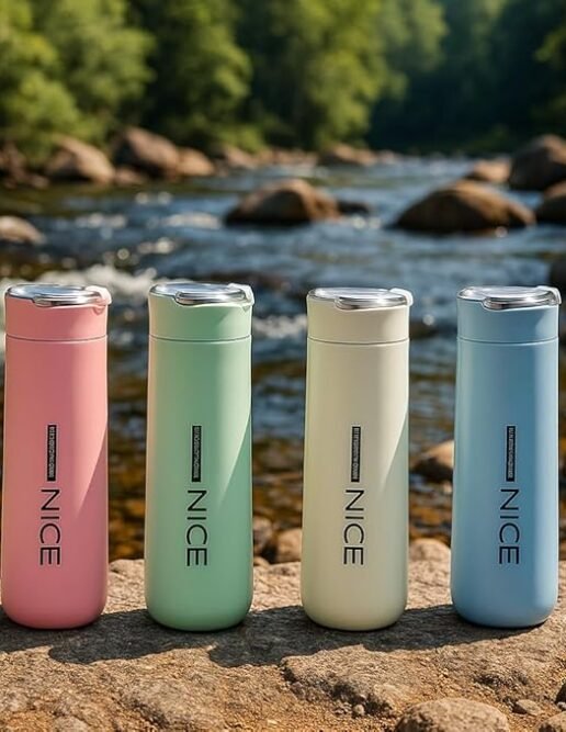CATELYN® Nice Premium Glass & Plastic Water Bottle – 400 ml
