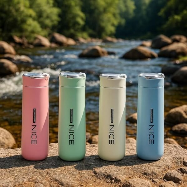 CATELYN® Nice Premium Glass & Plastic Water Bottle – 400 ml