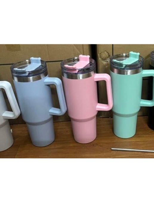 Design Insulated Tumbler – 1200 ml Double Wall Stainless Steel with Handle & Lid