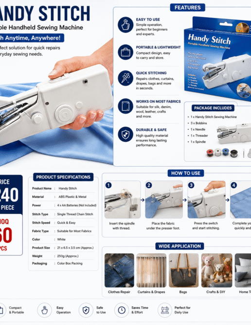 Handy Stitch Portable Handheld Sewing Machine