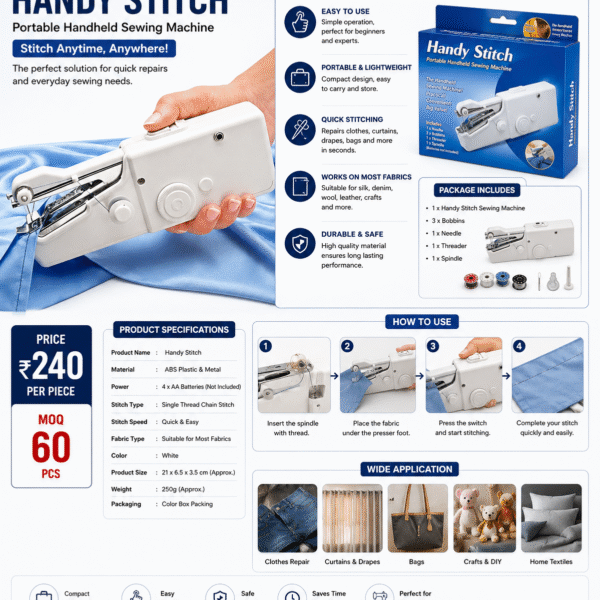 Handy Stitch Portable Handheld Sewing Machine