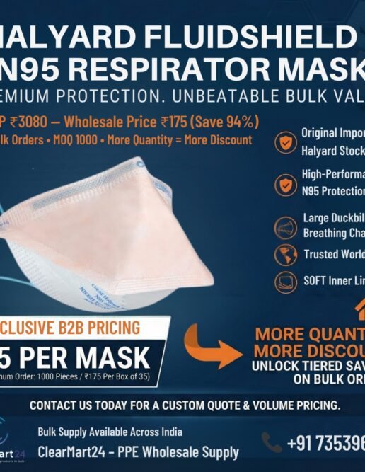 Halyard Fluidshield 3 N95 Respirator Mask (Bulk Supply)