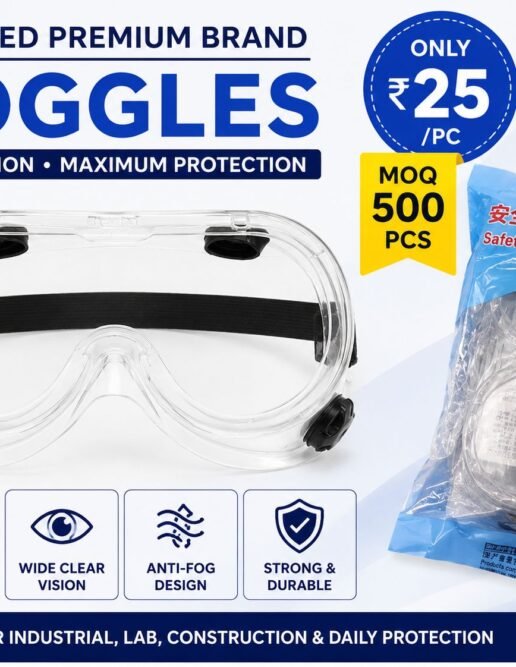 Premium Safety Goggles – Anti-Fog Protective Industrial Eye Wear