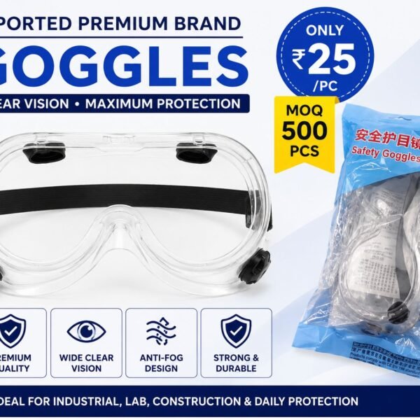 Premium Safety Goggles – Anti-Fog Protective Industrial Eye Wear