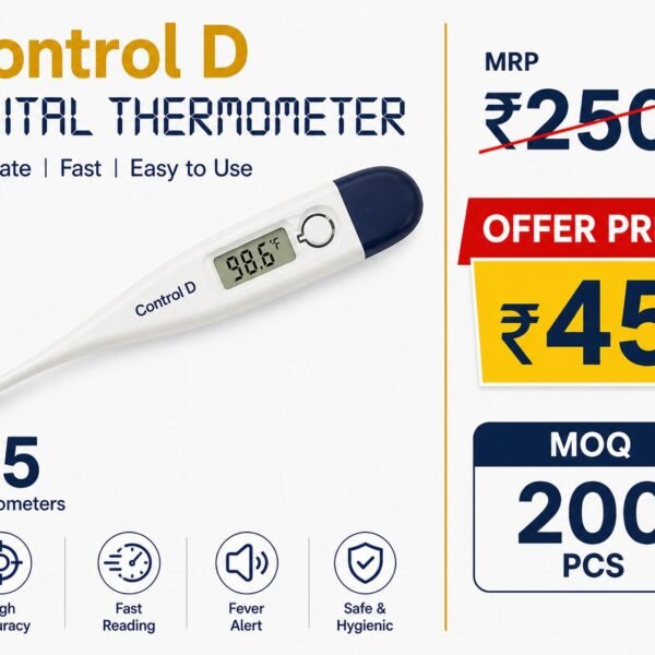 Control D Digital Thermometer – Fast & Accurate Fever Thermometer