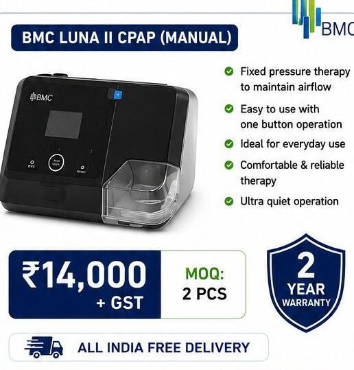 BMC Luna II CPAP (Manual) – Sleep Apnea Therapy Machine