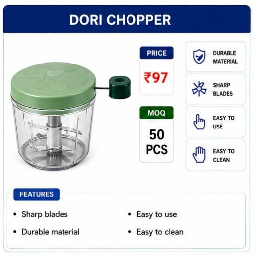 Manual Dori Chopper – Multipurpose Vegetable & Food Cutter