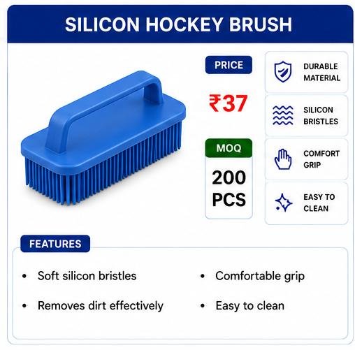 Silicone Hockey Brush – Multipurpose Cleaning Scrub Brush