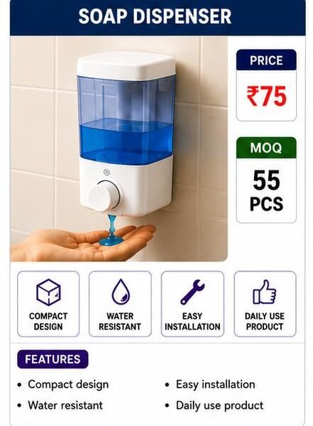 Wall Mount Soap Dispenser – Liquid Hand Wash Dispenser