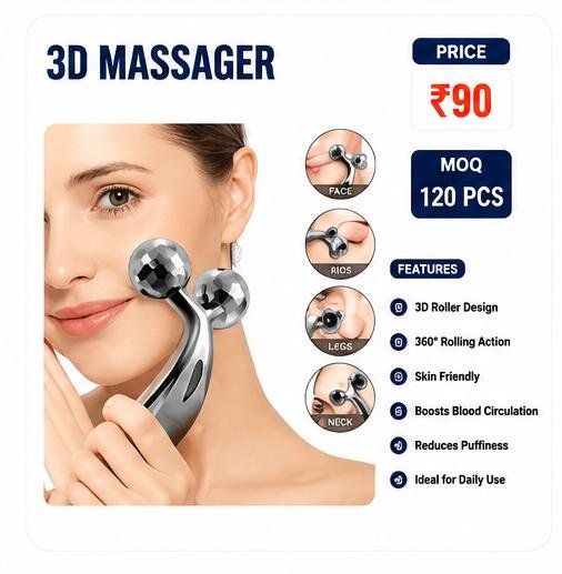 3D Massager Roller – Face & Body Massage Roller