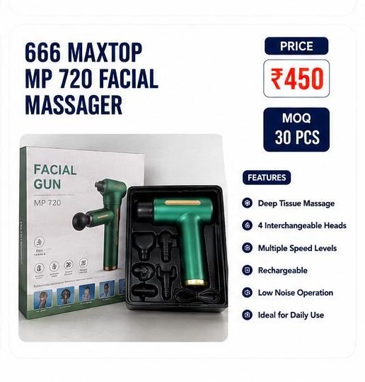 666 Maxtop MP 720 Facial Massager – Deep Tissue Rechargeable Massage Gun