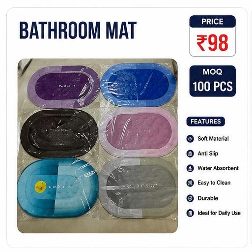 Bathroom Mat – Anti-Slip Water Absorbent Bath Mat