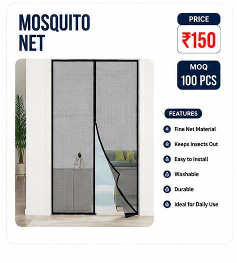 Magnetic Mosquito Net Door Curtain – Self Closing Insect Protection Screen